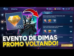 1600 DIMAS PROMO PARA VOCÊ PEGAR SUA SKIN ALLSTAR! E MUITO MAIS VIU! MOBILE LEGENDS