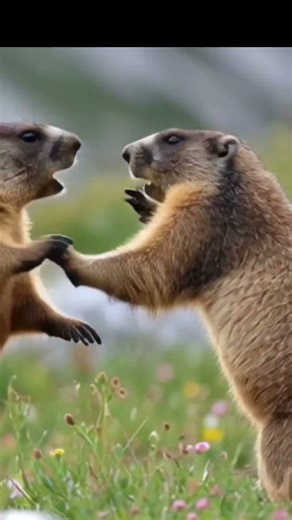 grass rat fight . #animals
