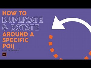 HOW TO DUPLICATE AND ROTATE AROUND A SPECIFIC POINT IN ILLUSTRATOR | An Adobe Illustrator Tutorial