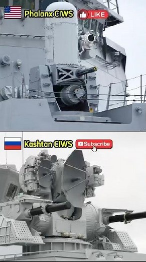 🛡 Phalanx CIWS 🇺🇸 vs Kashtan CIWS 🇷🇺 – Close-In Defense System Comparison #shorts