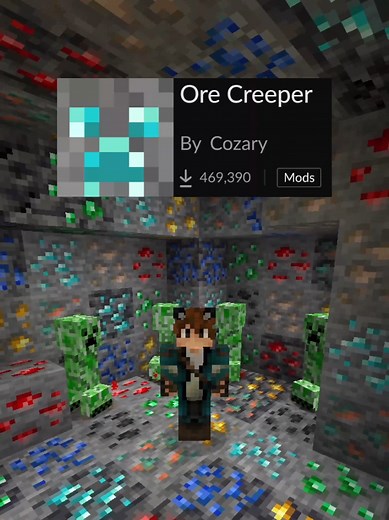 Mod para tener Creepers de Minerales en Minecraft