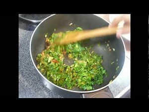 Aloo Methi (Potato cooked with fresh Fenugreek Leaves)
