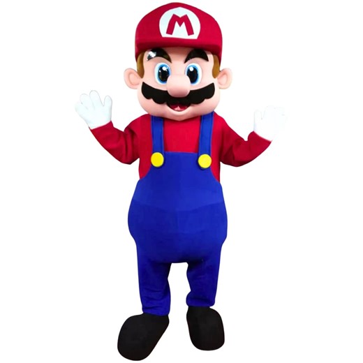 Handmade Mario Red Plumber Adult Party Mascot Costume - Etsy