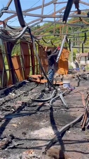 I've come to remove metal scrap from a fire-damaged property.