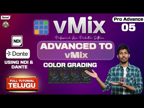 vMix Pro Advanced Tutorial | NDI, Dante & Color Grading Explained