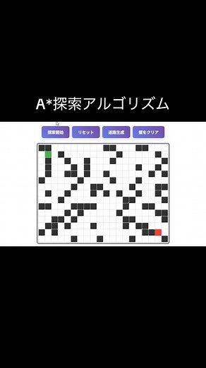 A*探索アルゴリズム #プログラム #プログラミング #プログラミング初心者 #アルゴリズム
