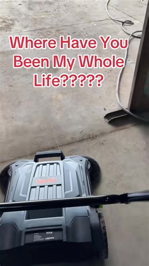 Ground Driven Garage Floor Cleaner Without Electricity