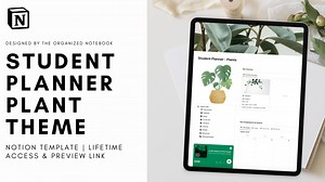 Student Planner Notion Template: Plants Theme