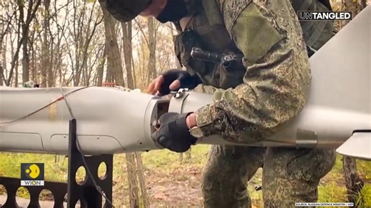 11K views · 194 reactions | Russia-Ukraine war has one new weapon: Drones In the past week, both sides launched hundreds of drones at each other, with devastating results. These drones aren’t just a new weapon. They are transforming warfare as we know it. Let’s untangle the world of drone warfare and see how it’s reshaping the battlefield. #russiaukrainewar #drone #war #WIONUntangled | WION | Facebook