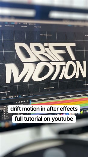 Create this Drift Motion effect in After Effects!