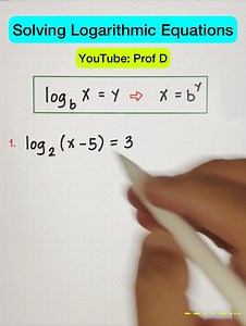 How to Solve Logarithmic Equations - Part 2 🤔