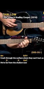 28K views · 439 reactions | Shallow - Lady Gaga & Bradley Cooper (2018) Easy Guitar Chords Tutorial with Lyrics Part 3 SHORTS REELS | Doc OTEP Studio | Facebook