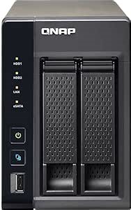 QNAP Marvell 2.0GHz CPU 1GB RAM USB 3.0 Hot-Swappable/2-Bay Personal Cloud NAS with DLNA, Mobile App and iSCSI (TS-221)