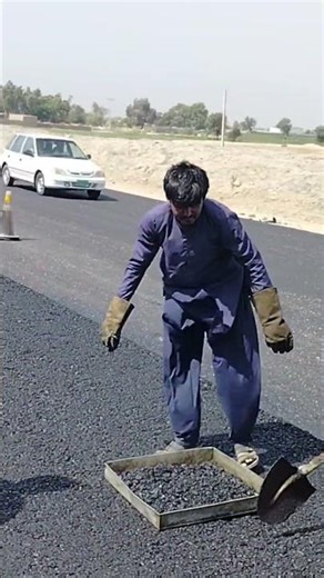 Hot Mix Asphalt Sampling for Quality Tests #shorts