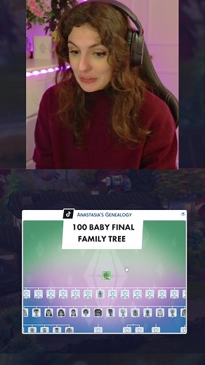 100 Baby Challenge Family Tree Completed | Sims 4