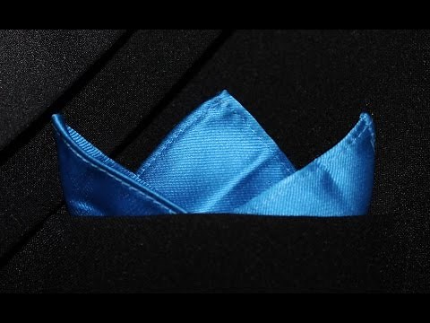How To Fold A Pocket Square 3 Point Crown Fold