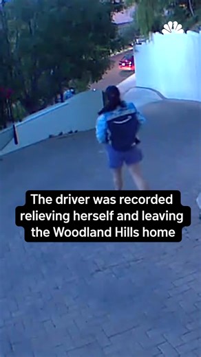 Caught on cam: A driver delivering for Amazon was terminated after being captured on security cameras relieving herself in front of two homes in California on Mother's Day. "It shouldn't have happened in the first place." http://on.nbc10.com/HSUXSI5 | NBC10 Philadelphia
