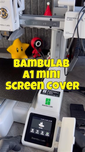 Printed a Screen Cover for My Bambu Lab A1 Mini #3dprinting #bambulab