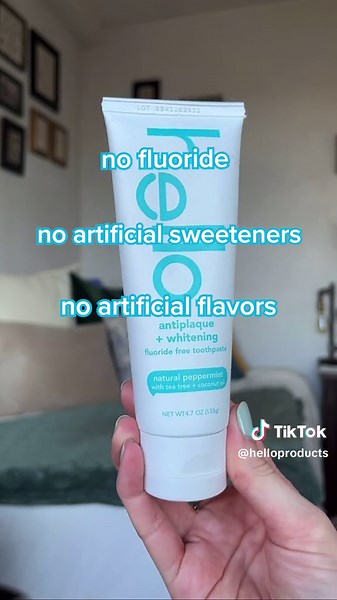 Hello Blue Raspberry Toothpaste - Natural, Vegan, Fluoride-Free