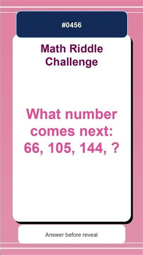 Math Riddle Challenge #0456 | Quick Math Brain Teaser