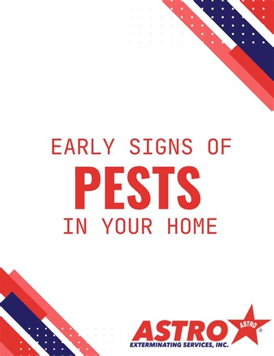 Pests don’t usually show up all at once… they leave little clues first. Catching the signs early can save you BIG money and damage later! If you’re noticing ANY of these, it’s better to act early before a small issue turns into a big (and expensive) one. Your friendly neighborhood pest pros at Astro are here to help protect your home and give you peace of mind 🏡💚 📞 Call 229-404-4872 and let’s take care of it before pests get too comfortable! | Astro Exterminating