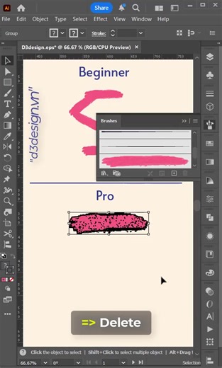 131K views · 764 reactions | Simple Use of Art Brush #design #illistrator | Graphics World | Facebook