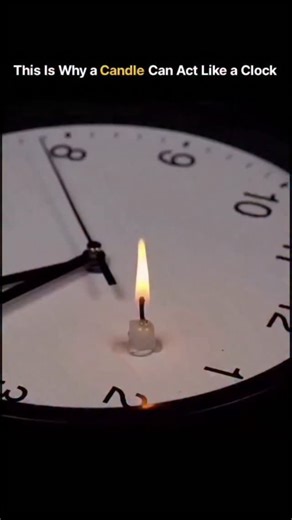 How PAGE? on Instagram: "Long before digital clocks existed, humans used fire to track time. A candle burns at a nearly constant rate when the wax, wick, and airflow remain stable. As the candle shortens, equal amounts of wax melt over equal intervals of time. By marking the candle or placing objects at specific heights, people could measure the passing of minutes and hours. one of This principle is called a candle clock the earliest timekeeping methods, powered purely by physics, heat transfer,