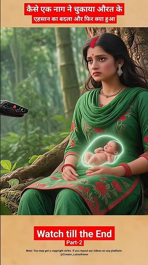 The Snake Told the Girl That She Was Pregnant #kahaniya #facts #snake #snakelovestory #baby