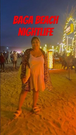 Baga Beach Nightlife | Goa Party Vibes 2025 🏖️🔥 #Shorts