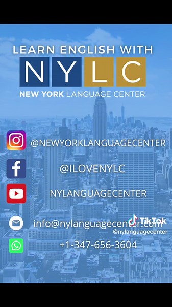 Learn English with New York Language Center. 🤩🗽 #eslclasses #esl #learnenglish #stydyenglish #studyinusa #nyc