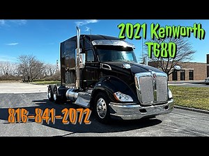 2021 Kenworth T680 Mid Roof Sleeper for Sale! Flatbed Delight!
