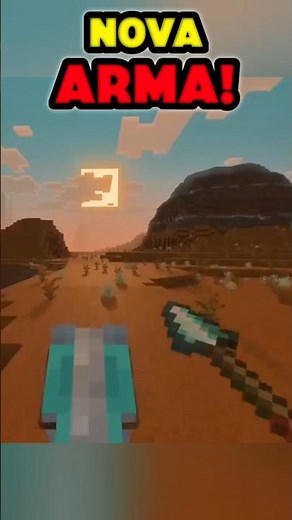a NOVA ARMA do Minecraft 🤯!