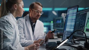 Modern Electronics Research, Development Facility: Engineer and Scientist Talk, Optimize Design of Industrial PCB, New Generation Silicon Microchips, Semiconductors, Manufacturing Computer Parts