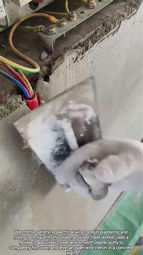 "How Pros Hide Electrical Wall Wires Perfectly!"#shorts