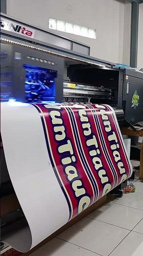 Proses print stiker backlit untuk kebutuhan neon box #sticker #backlit #ronitadigitalprinting