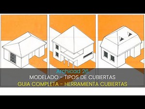 HOW TO MODEL - ROOF TYPES (COMPLETE GUIDE TO THE ROOFS TOOL) Archicad 26