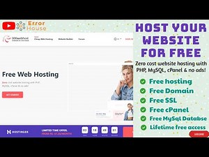 Free Web hosting and domain || How to host website for Free with Domain, MySQL Database & c Panel