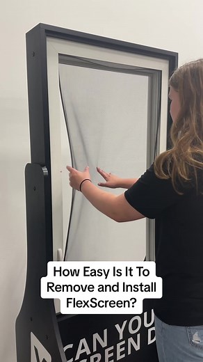 How Easy Is It To Remove and Install FlexScreen Window Screens? #foryou #fyp #flexscreen #windowscreens #bigflex #durable