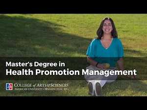 Master's in Health Promotion Management at American University