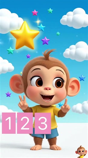 Counting Stars for Kids ⭐ | Learn Numbers with Milo #shorts #kidslearning