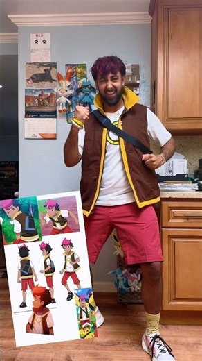 #grwm to #pokemoncosplay as Roy from #pokemonhorizons #pokemontrainercosplay #pokemontrainer