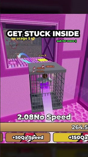 Low LVL TikFinity Trick in World 2 😳 +1 Speed Keyboard Escape #roblox