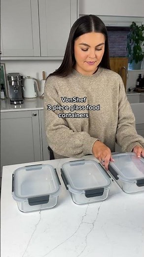 How to meal prep effectively with the Vonshef 3pc Food Storage Containers #foodpreparation #foodprep