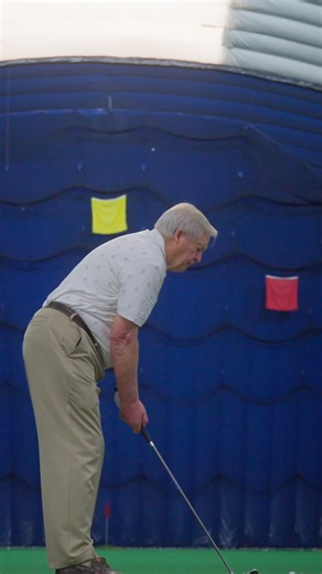 Foundation Fighting Blindness on Instagram: "Living with AMD looks different for everyone. 👁️‍🗨️ Rob shares what it’s like navigating dry age-related macular degeneration (AMD) and geographic atrophy (GA) — including how he’s adapted his golf game by placing a second ball nearby to work around his blind spot and use his remaining peripheral vision. During AMD & Low Vision Awareness Month, Rob’s story highlights the power of adaptation and finding ways to keep doing what you love as vision chan