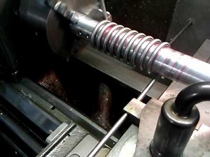 Winding tube on the lathe