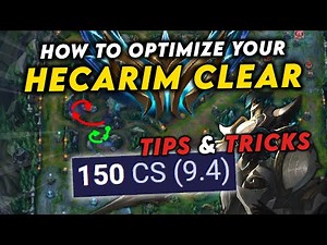 HOW I MAKE HECARIM THE FASTEST JUNGLE CLEARER IN THE GAME *TIPS AND TRICKS*