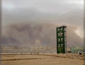 High winds caused this sandstorm which blocked out the sun in northwestern China. | The Weather Channel