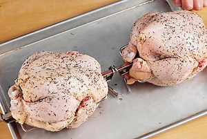 Setting Chickens on a Rotisserie | Chicken | Weber BBQ