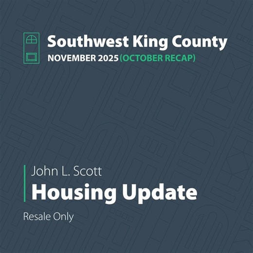 The 2026 housing market is already taking shape, with home prices adjusting and interest rates significantly dropping from their respective spring 2025 highs. The anticipated re-opening of the government is expected to boost buyer activity and market momentum. For buyers, the best selection of homes is available now before the winter market takes full effect. Read the rest of the update here: swking.johnlscotthousingupdate.com | John L. Scott Real Estate