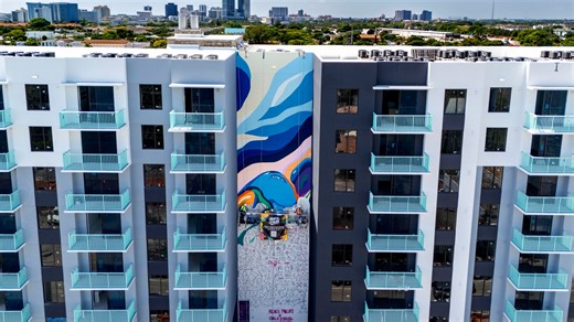 Check out the view! West Palm's tallest mural is going up - here's where you can see it unfold